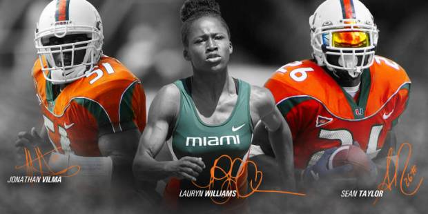 The late Sean Taylor will be inducted into his alma mater's hall of fame in 2015. Image via hurricanesports.com.